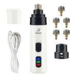Broyeur a ongles electrique rechargeable par usb pour chien et chat, outil de toilettage pour animaux ...