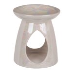 Br�le - parfum blanc nacr� en c�ramique
