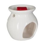 Br�le parfum en c�ramique avec cire parfum�e fruits rouges