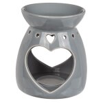 Br�le - parfum coeurs gris en c�ramique