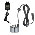 Brumisateur ultrasonique 24 v 24 w avec 12 lampes led, atomiseur pour aquarium, petit aquarium, rocaille, ...