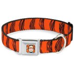 Buckle down dc - wdy282 - wl dyhy tigrou face close collier de chien wide - large 18 81 3 cm