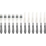 Bugatti alcnm - s4280 aladdin mnagre de 12 pices dessert acier / abs noir 36 x 26 x 4 cm - alcnm - ...