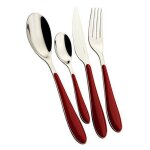 Bugatti gg3u - 023f50 gioia mnagre de 24 pices service de table san / acier rouge 22 x 8 x 30 cm