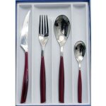 Bugatti menagere 24 pieces glamour rouge grenat