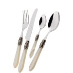 Bugatti oxdam - s3250 oxford mnagre de 24 pices service de table acier / abs ivoire 39 x 27 x 5 cm ...