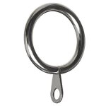 Bulk hardware bh06183 tringle � rideau rod bague oeil fixe en m�tal chrom� dimensions int�rieures 50 ...