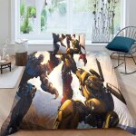Bumblebee transformers - film character parure de lit en coton fabriqu��e film character simple personne ...