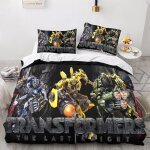 Bumblebee transformers housse de couette film character lit r��versible fermeture ��clair - linge de ...
