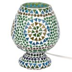 By sigris - l�mpara marroqu� copa multicolor de cristal vidrio l�mpara de sobremesa lampara mesa de noche ...