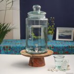 Cra'bonbonne 6 litres en verre 100% recycl + 70 perles de cramique em !