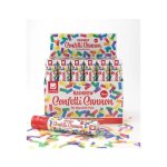 Ca��n de confetti - smiffys - arco�ris multicolor - biodegradable - 20 cm - 1 unit�