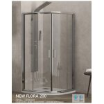 Cabine de douche d'angle  de cercle new flora 200 h. 180 cm - -
