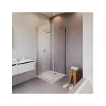 Cabine de douche d'angle novik 201 riho 80x90 x200cm avec porte battante - -