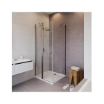 Cabine de douche d'angle novik 203 riho 90x90 x200cm avec porte battante - - Cabine de douche d'angle novik 203 riho 90x90 x200cm avec porte battante - -