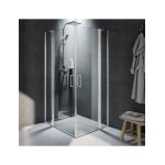 Cabine de douche d'angle novik 207 riho 90x90 x200cm avec 2 portes battantes - - Cabine de douche d'angle novik 207 riho 90x90 x200cm avec 2 portes battantes - -