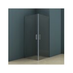 Cabine de douche d'angle novik 209 riho 90x90 x200cm avec 2 portes battantes - -