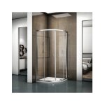 Cabine de douche de cercle hamar 309 riho 90x90 x200cm  portes coulissantes - chrom - chrom - -