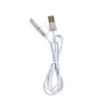 Cable de charge 2 en 1 double ports usb type - c 1m