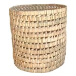 Cache pot feuilles de palmier osier naturel 25 cm