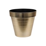 Cache - pot plastique brillant 16x9. 5cm or