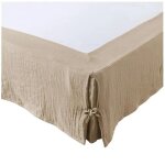 Cache sommier gaze de coton gaia 140 x 190 cm ficelle