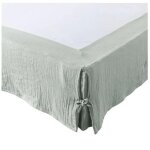 Cache sommier gaze de coton gaia 180 x 200 cm eucalyptus