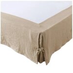Cache sommier gaze de coton gaia 90 x 190 cm ficelle