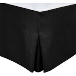Cache sommier - home linge passion - 160 x 200 cm + 30 cm - noir