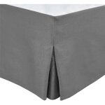 Cache sommier - home linge passion - 90 x 190 cm + 30 cm - gris anthracite
