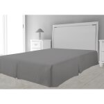 Cache sommier microfibre 180x200 cm gris, par soleil d'ocre Cache sommier microfibre 180x200 cm gris, par soleil d'ocre