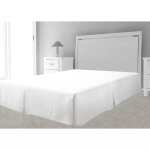 Cache sommier microfibre 90x190 cm blanc