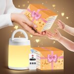Cadeau bebe fille lampe bureau led, multicolore lampe led rechargeable, tlcommand minutage lampe de ...