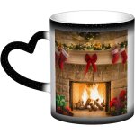 Cadeaux de cheminee de reveillon de xmas tasse a cafe imprimee tasse a changement de couleur tasses a ...
