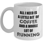 Cadeaux dr�les pour coureur mari femme papa maman fils f�te des p�res tasse de no�l, tout ce dont j'ai ...