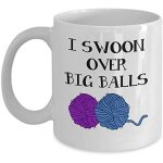 Cadeau dr�le au crochet, je m'�vanouis devant de grosses boules, tasse a caf�, tasse a th�