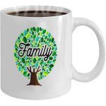 Cadeaux drles pour cadeau de fte d'halloween tasse a caf th arbre gnalogique illustration concept ...