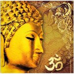 Cadre carr� en toile bouddha