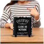 Cadre clerc de notaire certifi�e meilleure dans toute la france noir id�e bureau cadeau travail coll�gue ...