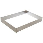 Cadre a entremets inox 36x26x4. 5cm