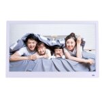 Cadre num�rique 15 pouces photo format 16:9 lecteur vid�o blanc yonis