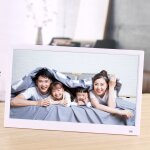 Cadre num�rique 15 pouces photo format 16:9 lecteur vid�o + sd 16go blanc yonis