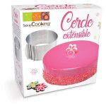 Cadre a pâtisserie extensible rond 16 a 30 cm Cadre a pâtisserie extensible rond 16 a 30 cm