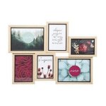 Cadre p�le - m�le multivues en bois 6 photos 47. 5 x 34. 5 cm