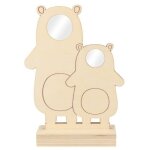 Cadre photo bois 20 x 14 - 2 ours.