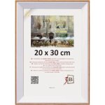 Cadre photo en bois 3 - b master 20x30 cm � suspendre vertical ou horizontal, blanc laqu� brillant et ...