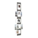 Cadre photos mtal t5 - presse citron - gris -