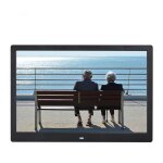 Cadre photo num�rique 14 pouces album digital ecran led lecteur vid�o noir yonis
