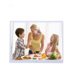 Cadre photo num�rique 15 pouces album digital lecteur vid�o blanc yonis