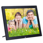 Cadre photo num�rique hd led 14 pouces tout - en - un lecteur mp3 mp4 alarme noir + sd 16go yonis